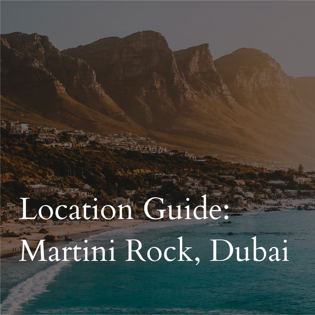 Coastal landscape near Martini Rock, Dubai