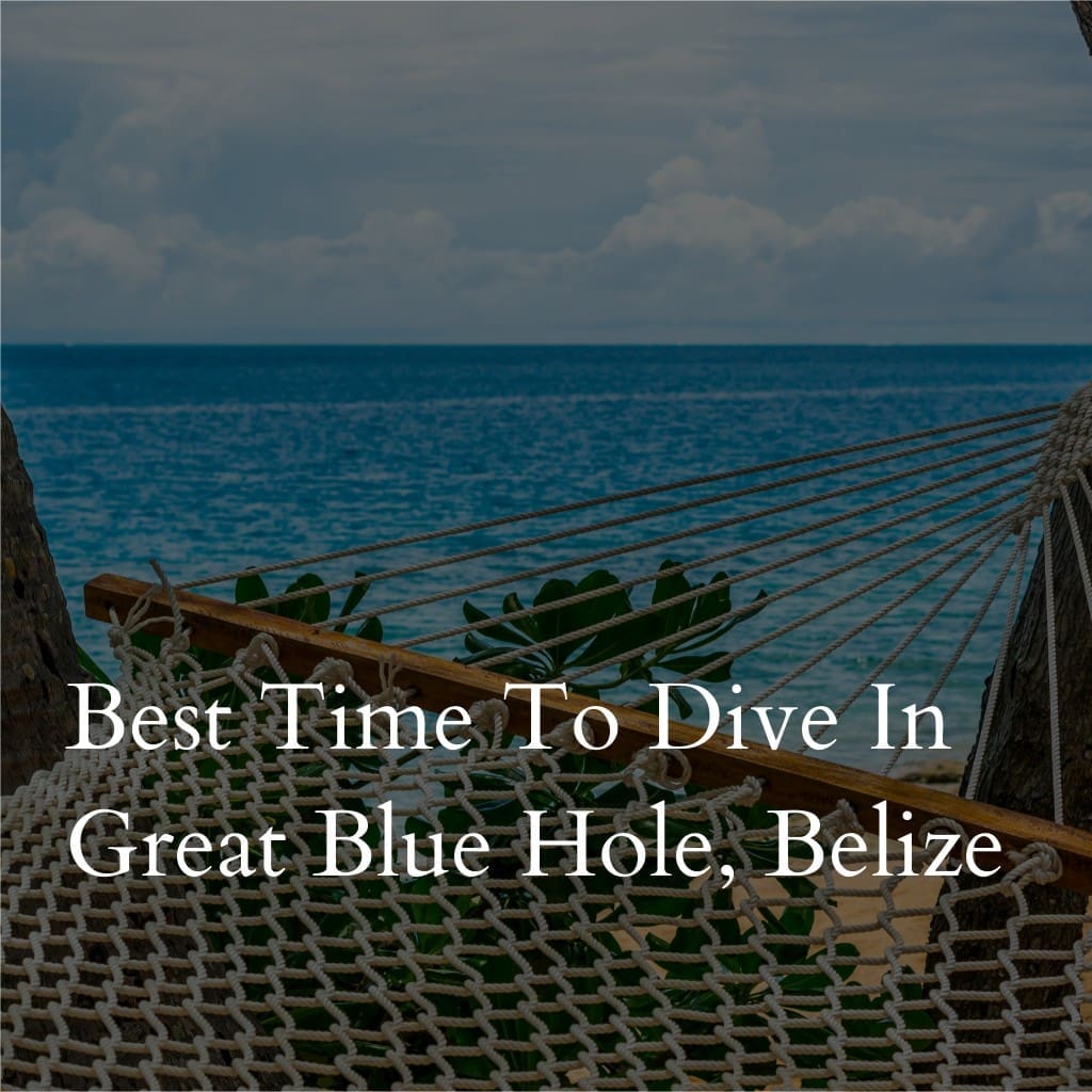 Best time to dive in Great Blue Hole