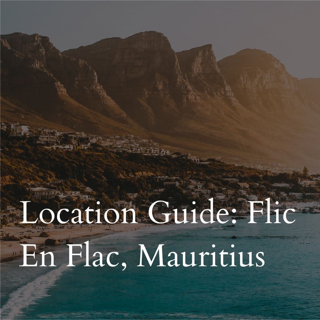 Scenic Flic En Flac, Mauritius, with mountains and beach