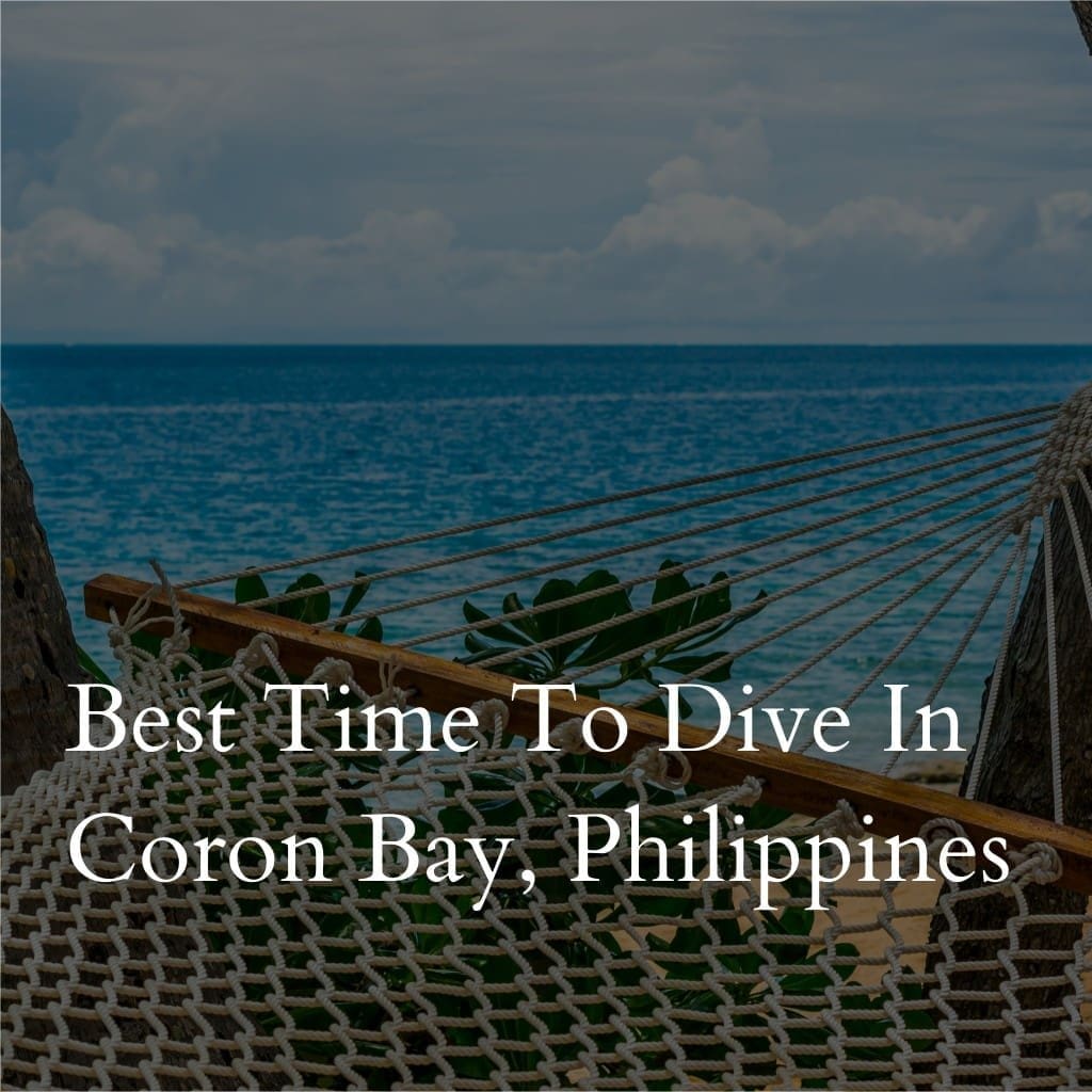 Hammock overlooking ocean in Coron Bay, Philippines