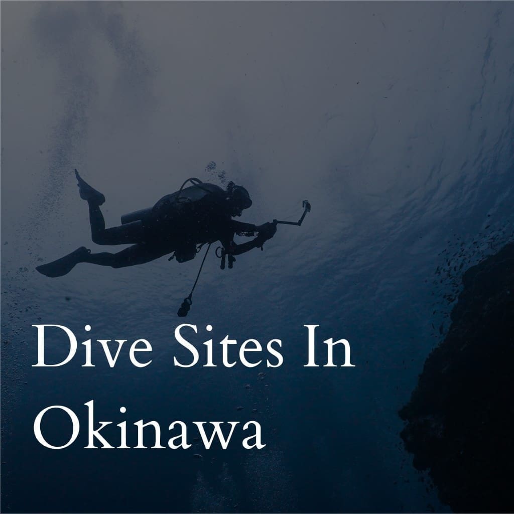 Scuba diver exploring underwater in Okinawa