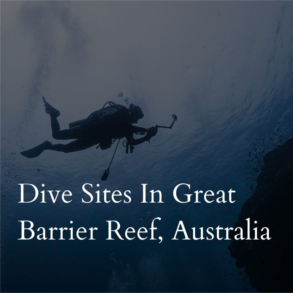 Scuba diver exploring Great Barrier Reef